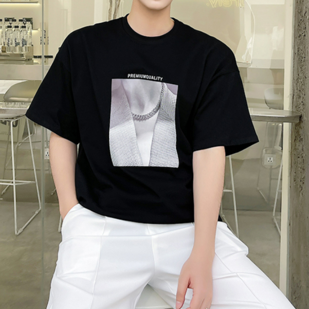 Mode print T-shirt gm4509