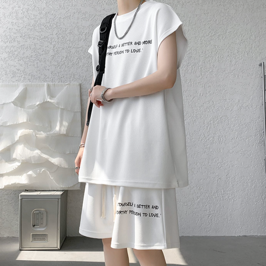Logo short sleeve T-shirt set gm5235