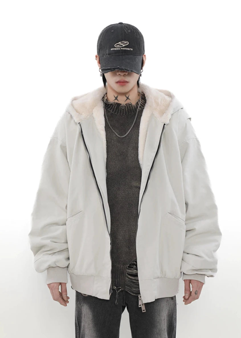 retro hooded work jacket gm16155