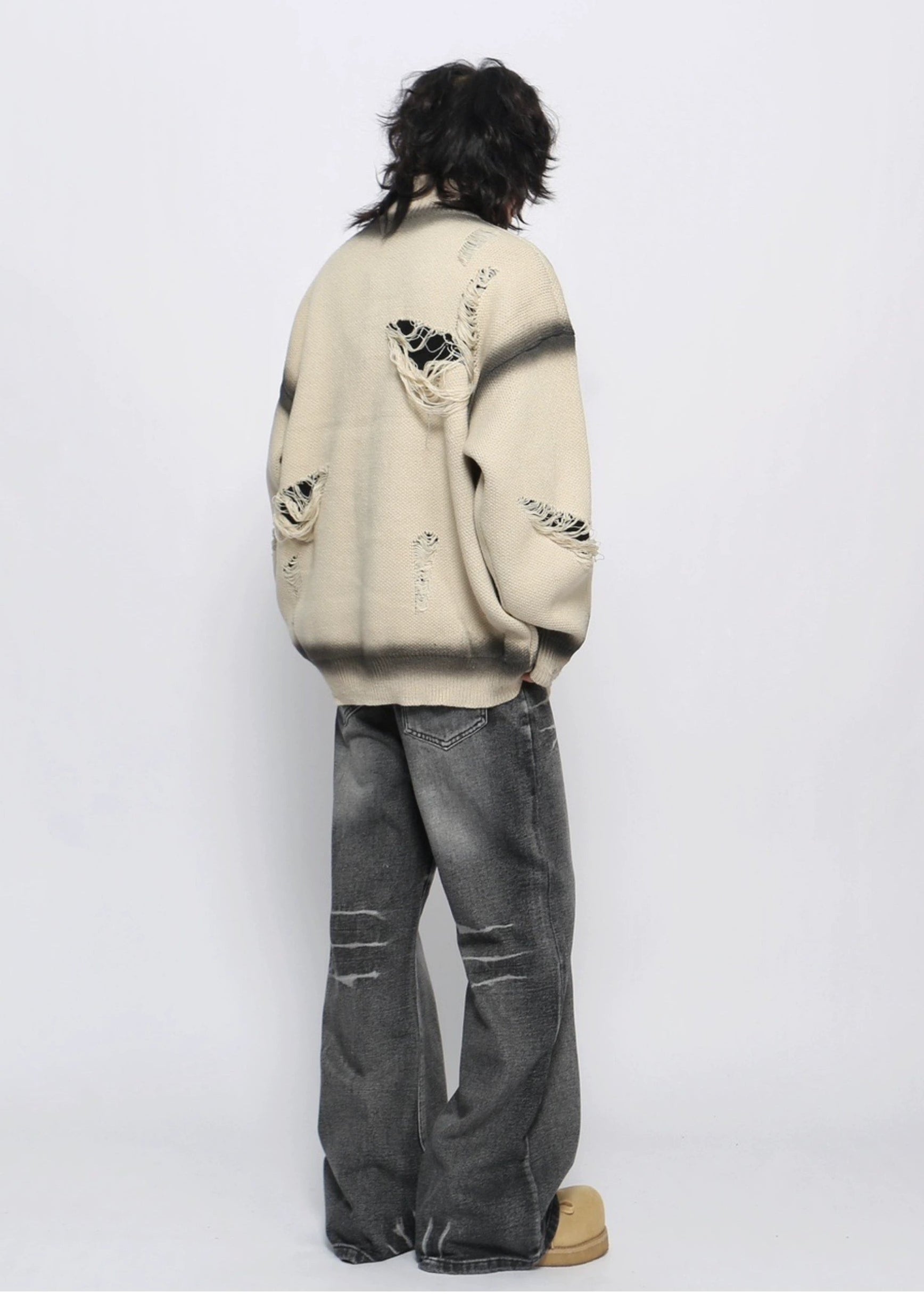 spray-painted knit gm16386