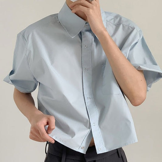 Cool cropped shirt gm5234
