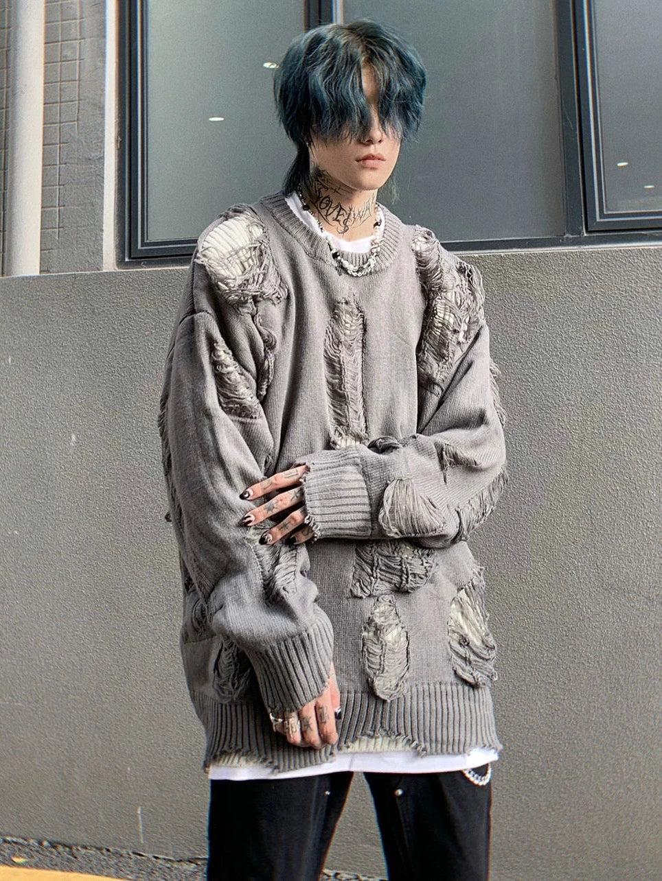 damaged over knit gm15548