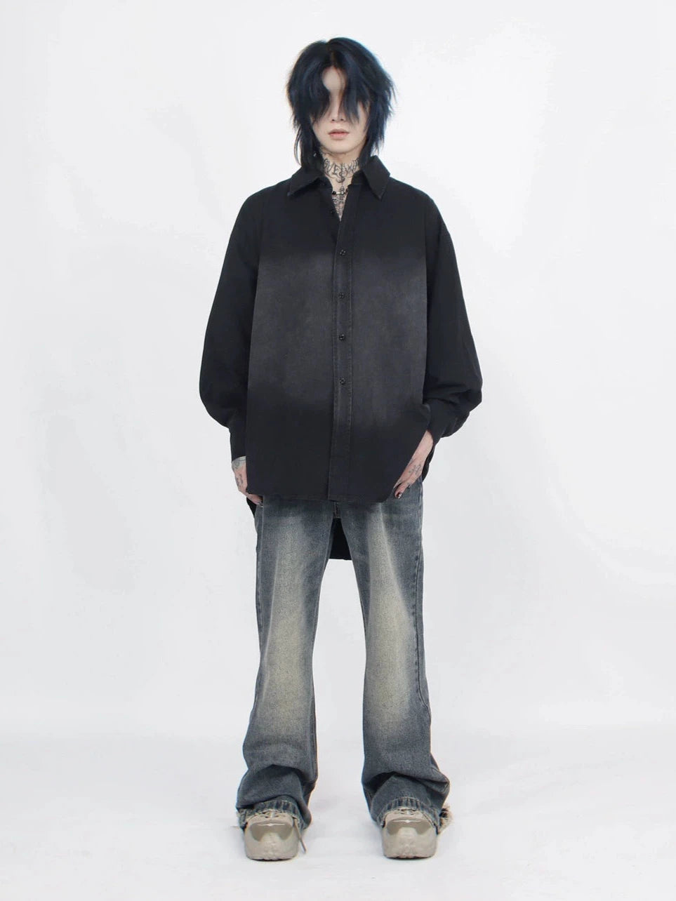 center washed shirt gm15647