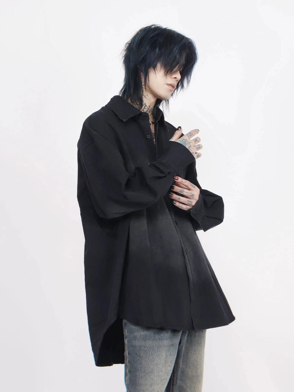 center washed shirt gm15647