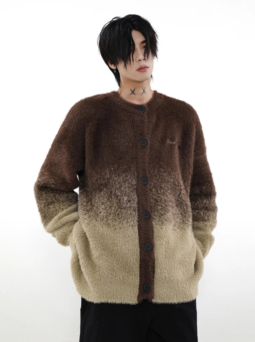 gradient sweater knitted cardigan gm15622