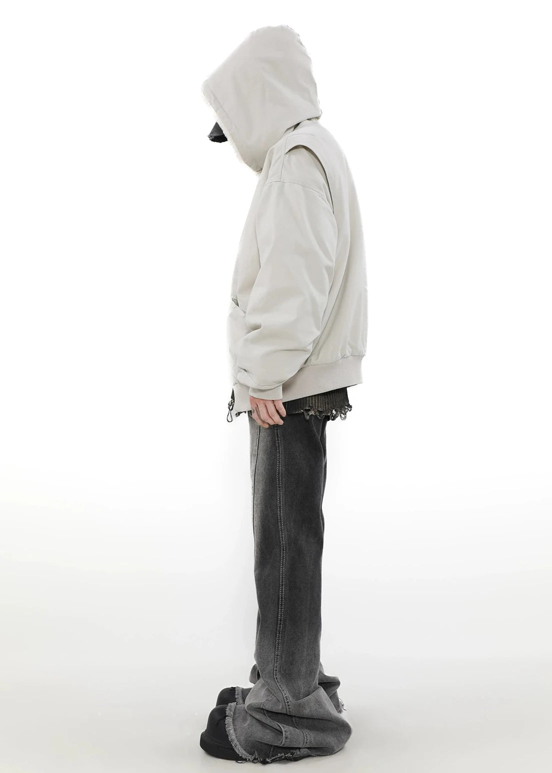 retro hooded work jacket gm16155