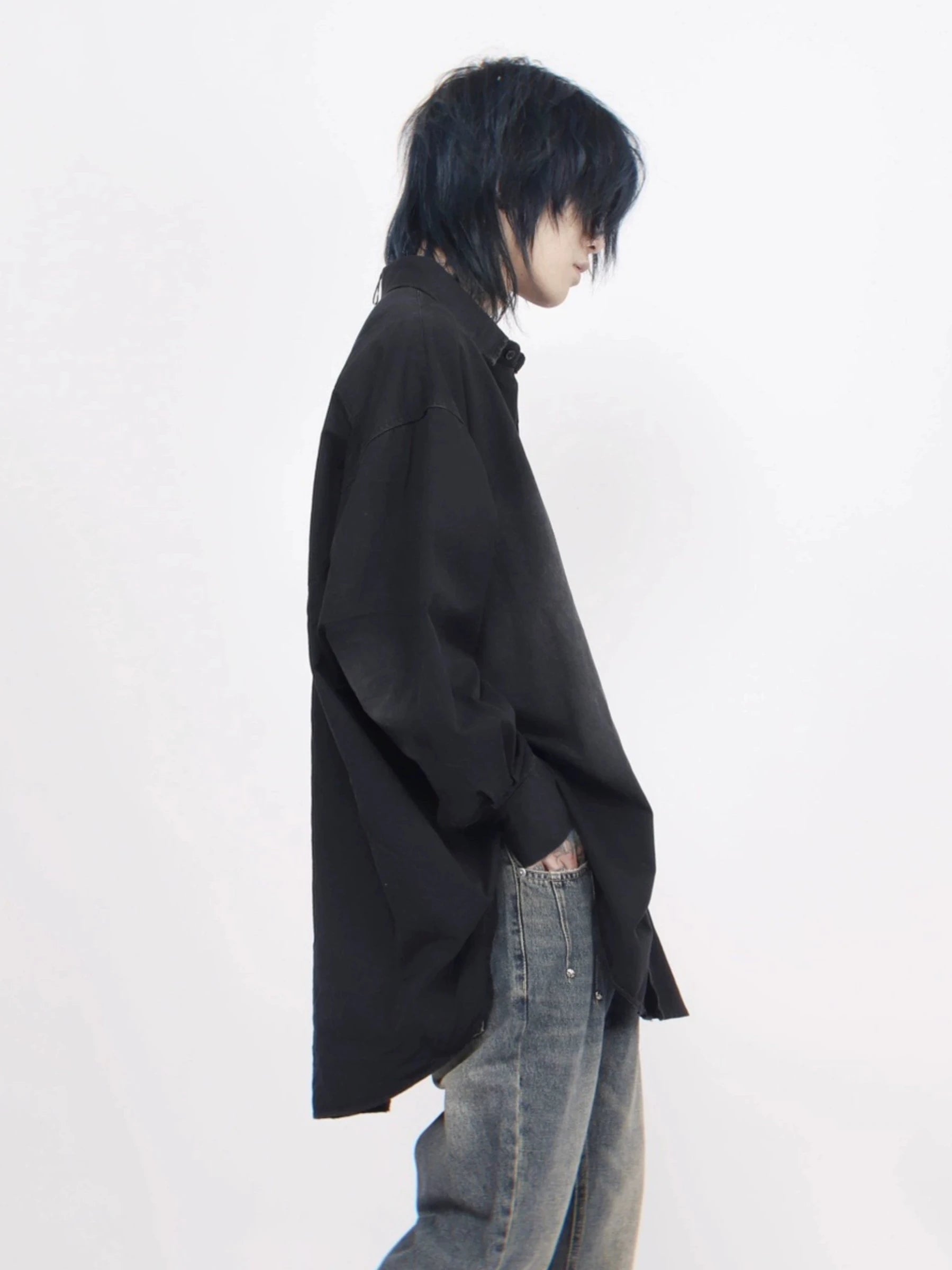 center washed shirt gm15647
