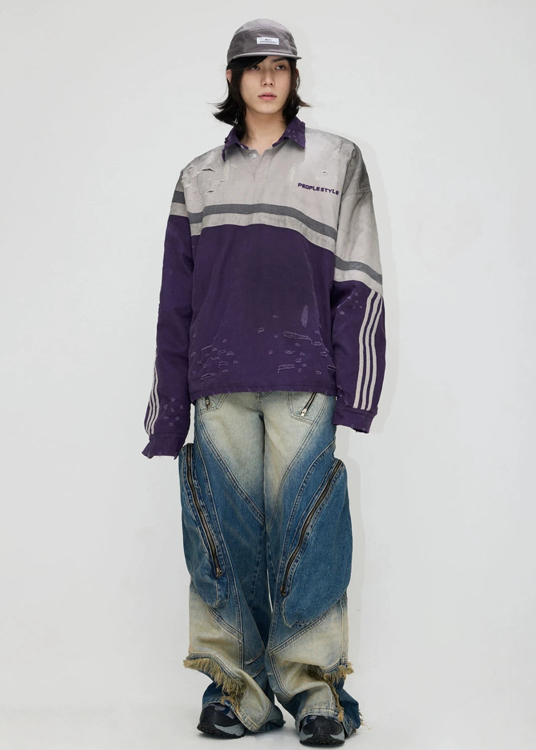 damage pullover polo shirt gm16013