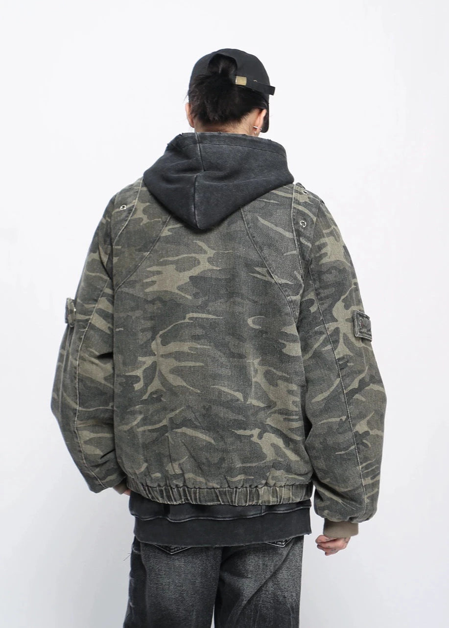 street washed camouflage jacket gm16221