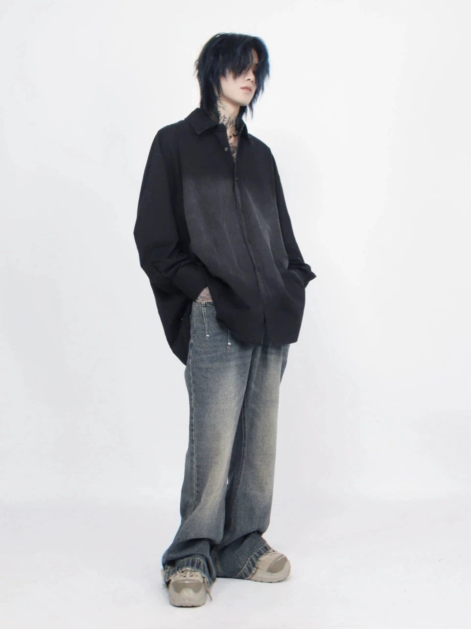center washed shirt gm15647