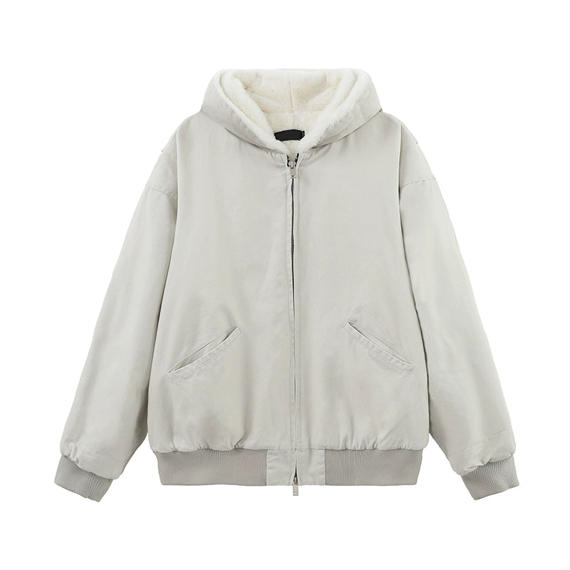 retro hooded work jacket gm16155