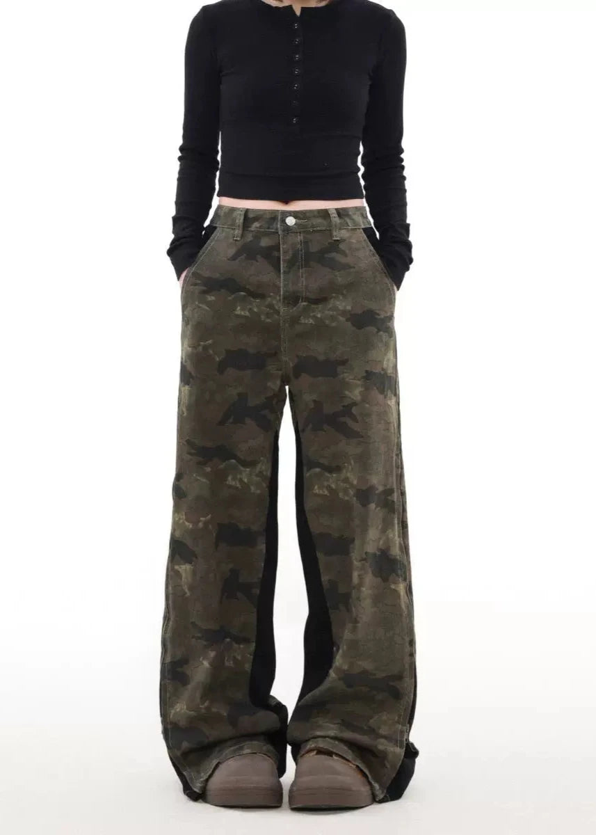 street retro camouflage pants gm16252