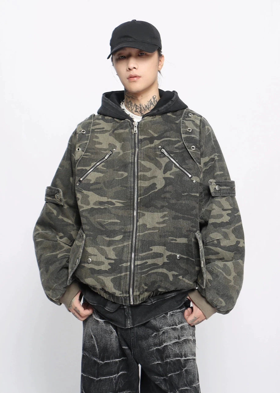 street washed camouflage jacket gm16221