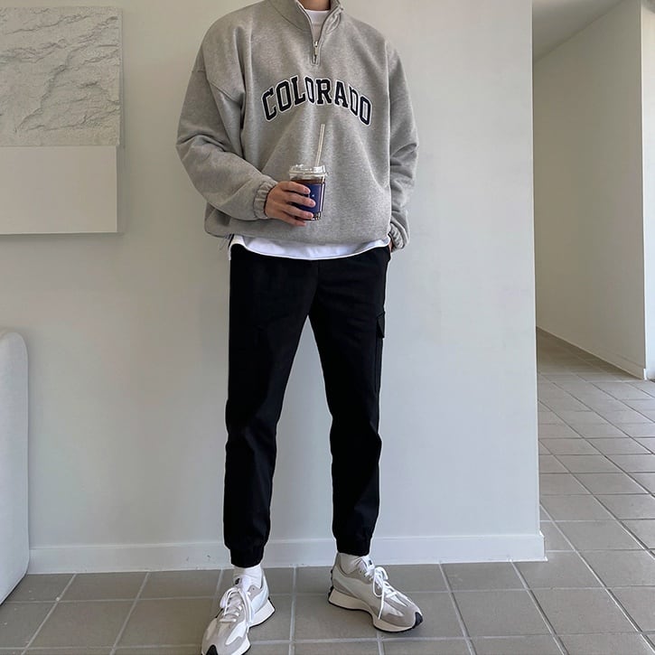 Half zipper sweatshirt gm2129