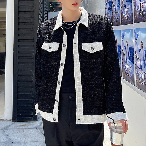 モノトーンツイードジャケット gm1627 | 【gem】韓国メンズ モノトーンツイードジャケット gm1627 | 【gem】韓国メンズ