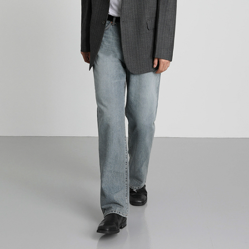 Straight long denim gm1847