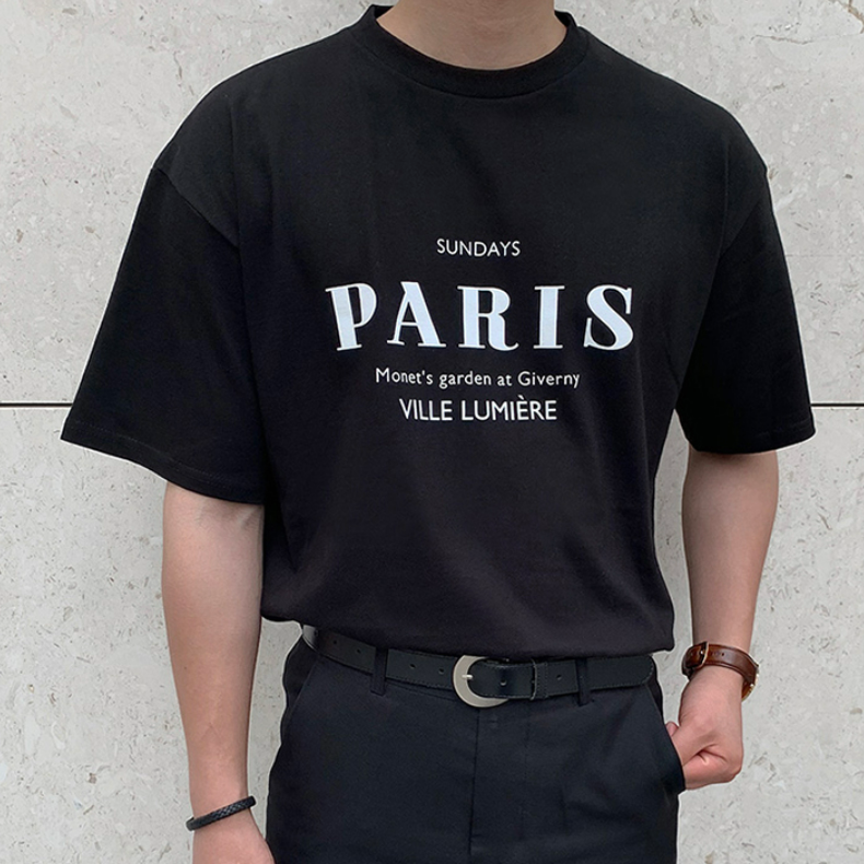 モダンParis Tシャツgm4368