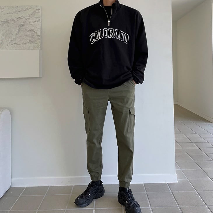 Half zipper sweatshirt gm2129