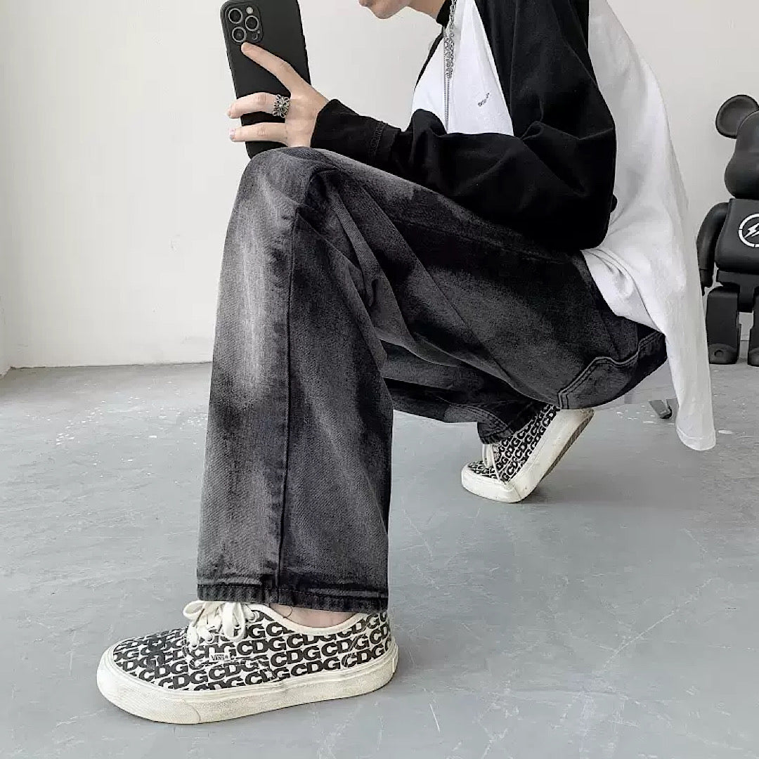 White side line loose pants gm2265