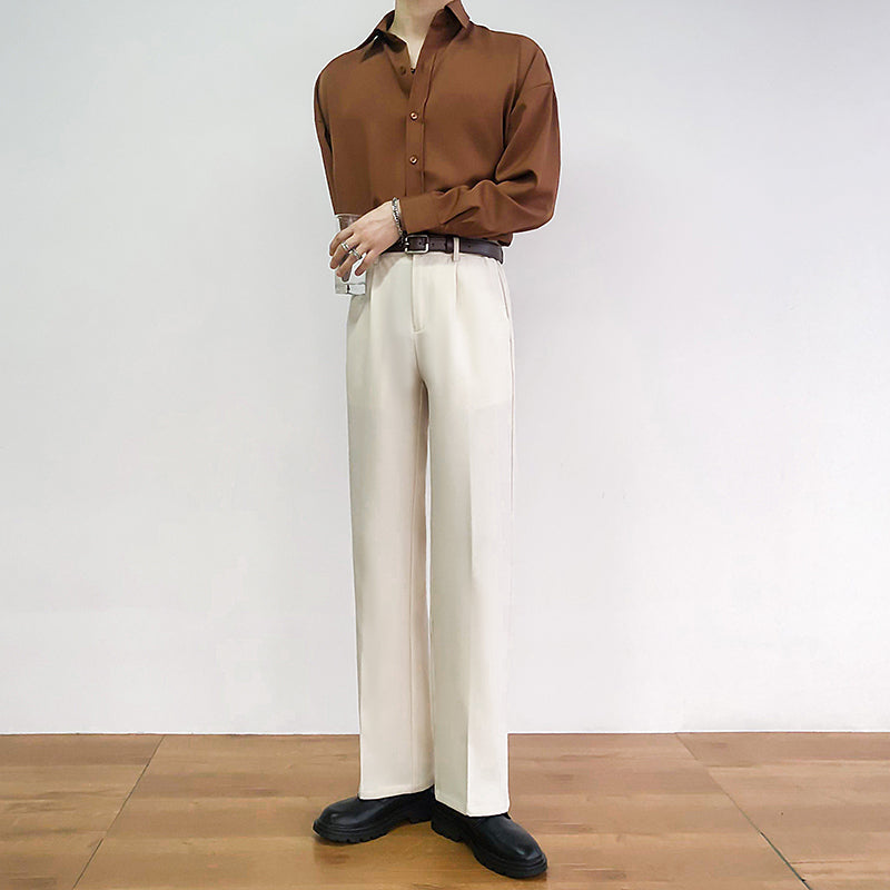 Stylish center press slacks gm5206