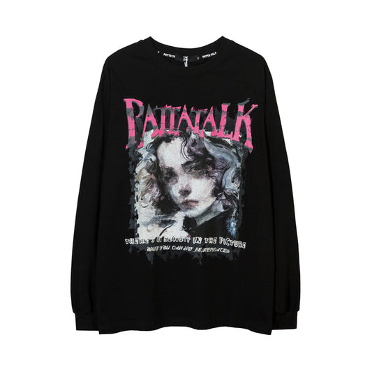PATTATALK print long T-shirt gm3461