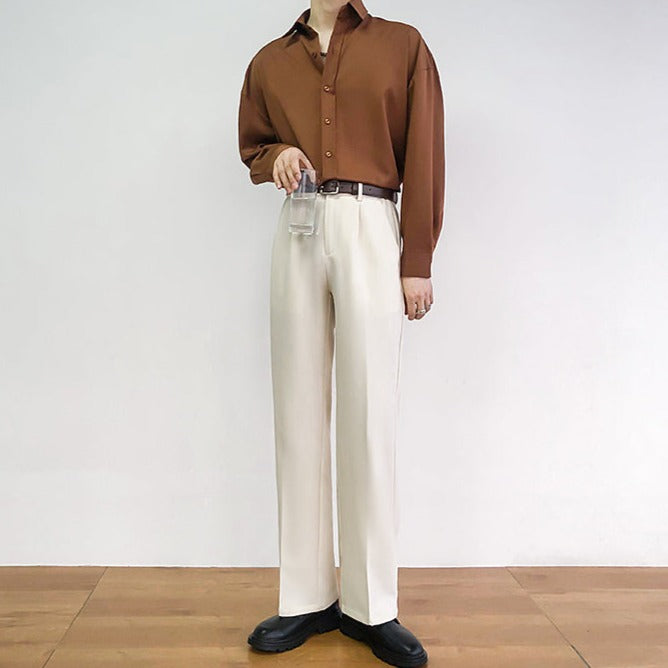 Stylish center press slacks gm5206