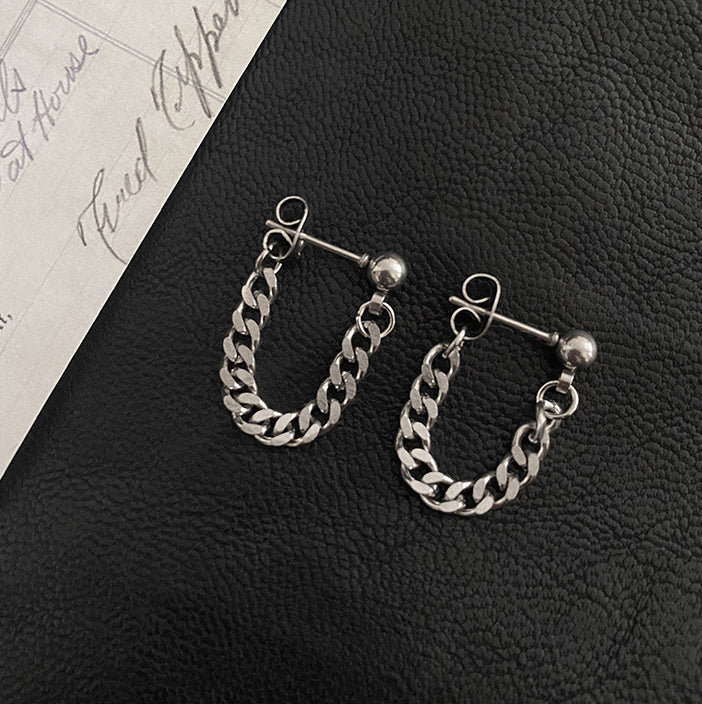 Chain design earrings gm10485
