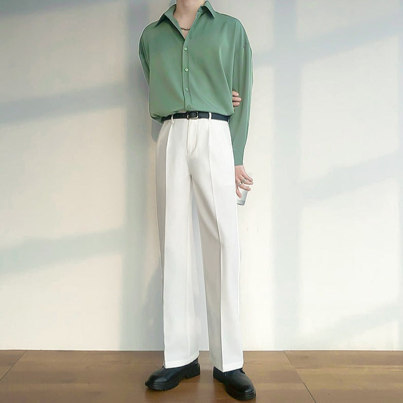 Stylish center press slacks gm5206