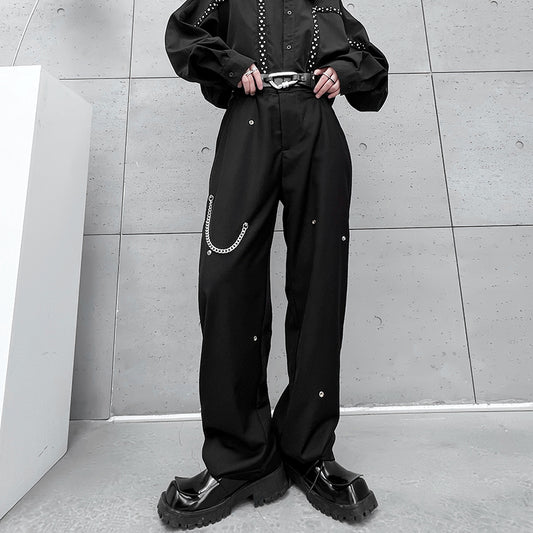 Studded chain pants gm4410