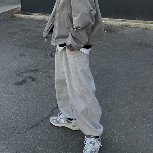 Wide sweat casual pants gm4279