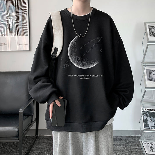 Moon print sweatshirt gm3285