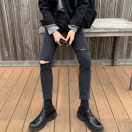 slim line black denim gm5189
