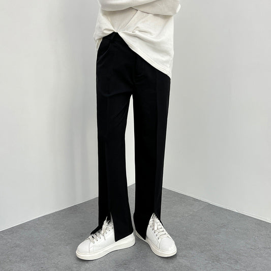 Slim silhouette slit slacks gm5218