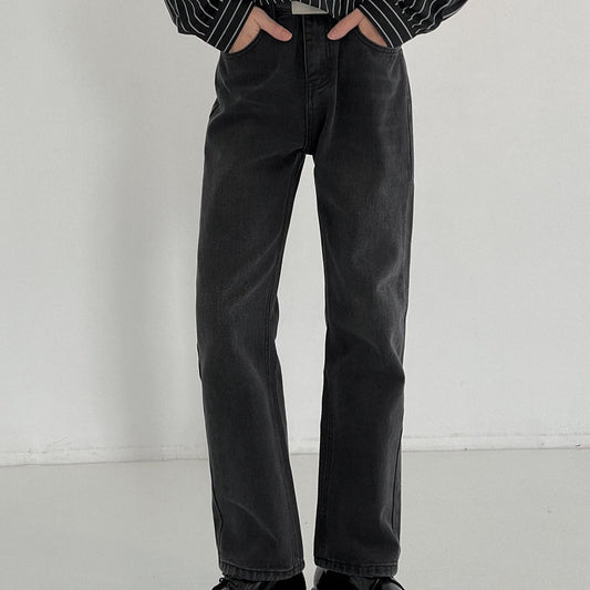Mode Black Straight Denim gm5118