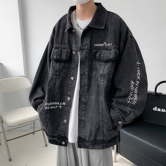 Lettering over denim jacket gm4306