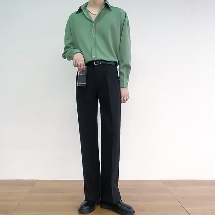 Stylish center press slacks gm5206