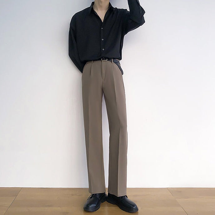 Stylish center press slacks gm5206