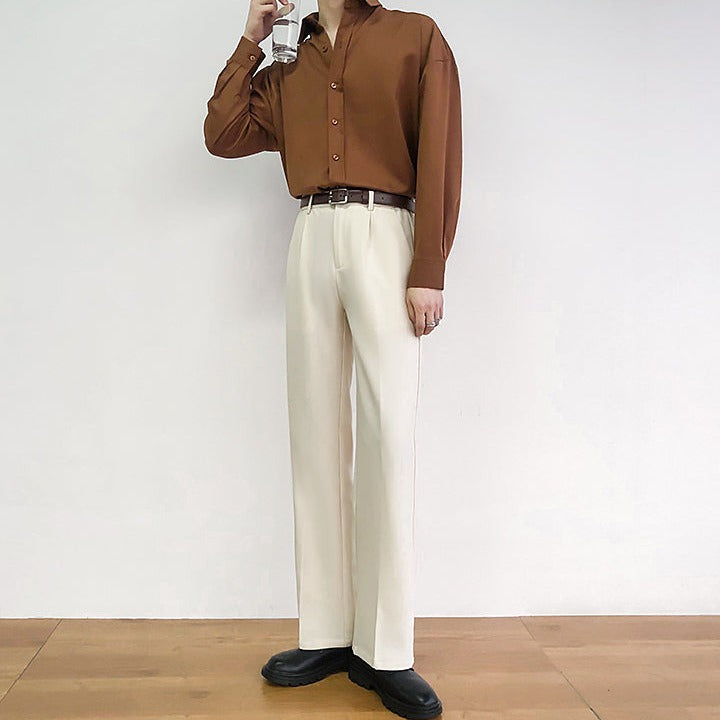 Stylish center press slacks gm5206
