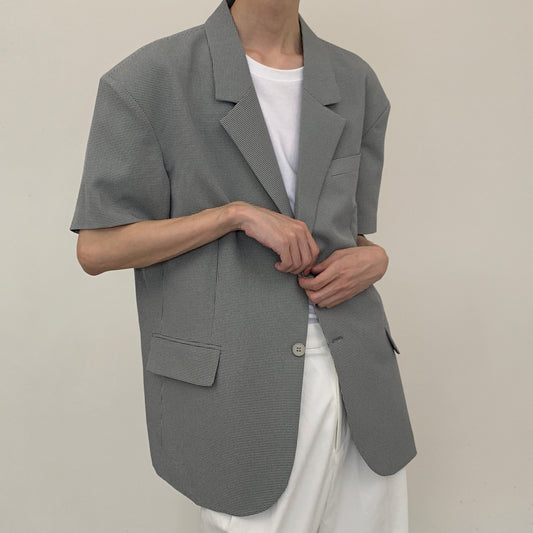 Houndstooth Summer Tailored Jacket gm5188