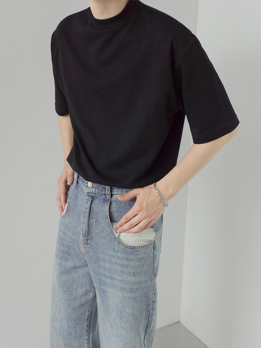 Mock neck T-shirt gm2177