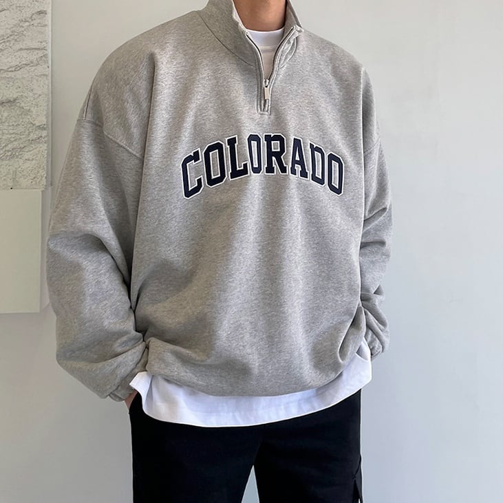 COLOLADO CLOTHING ハーフジップ フリースプルオーバー メンズXL /eaa296136中国製年代