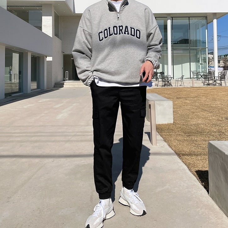 Half zipper sweatshirt gm2129