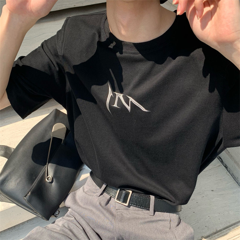 Shoulder pad logo T-shirt gm2575