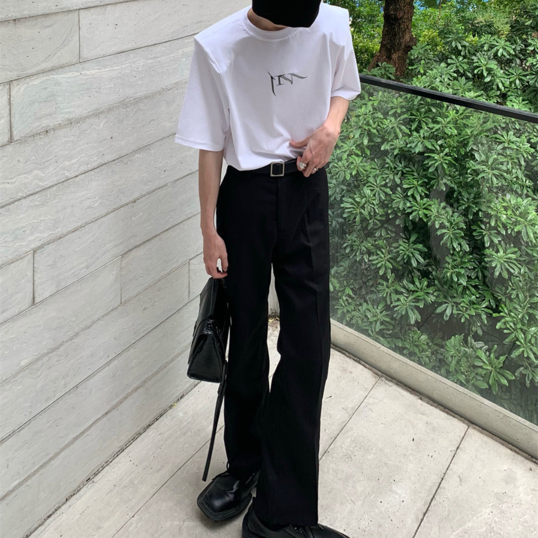 Shoulder pad logo T-shirt gm2575