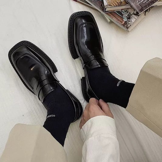 Patent black loafers gm2380