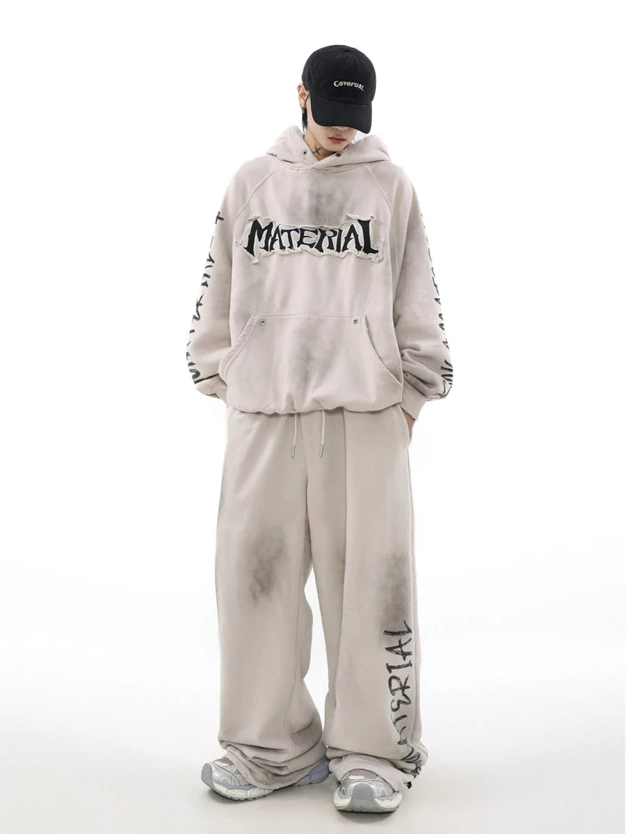 新作SALE【MR NEARLY】damage word hoodie gm15620 パーカー 公式】MR NEARLY | 韓国メンズストリートファッションブランド