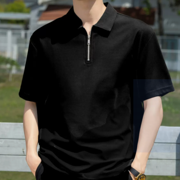 Simple Zip Summer T-shirt gm5231