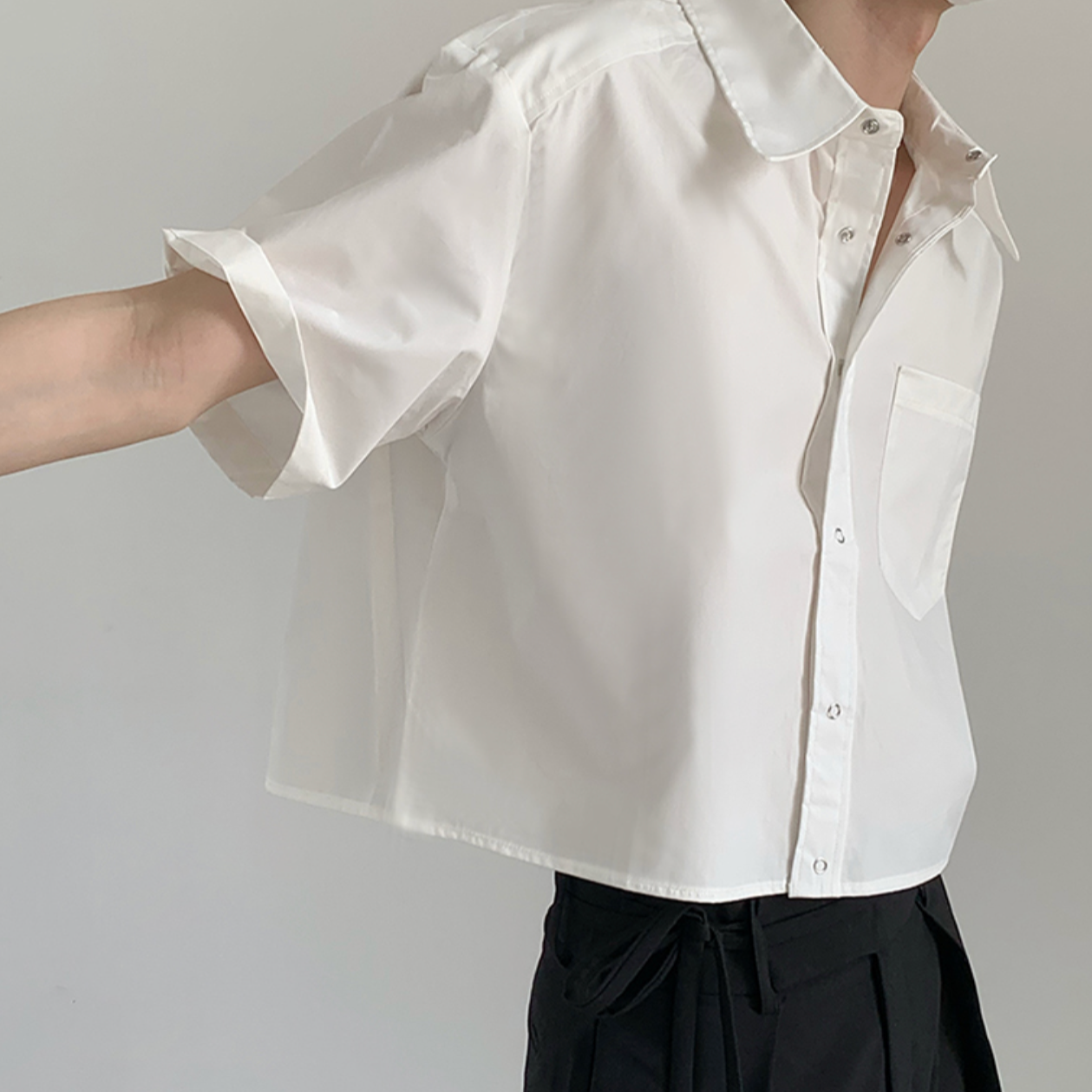 Cool cropped shirt gm5234