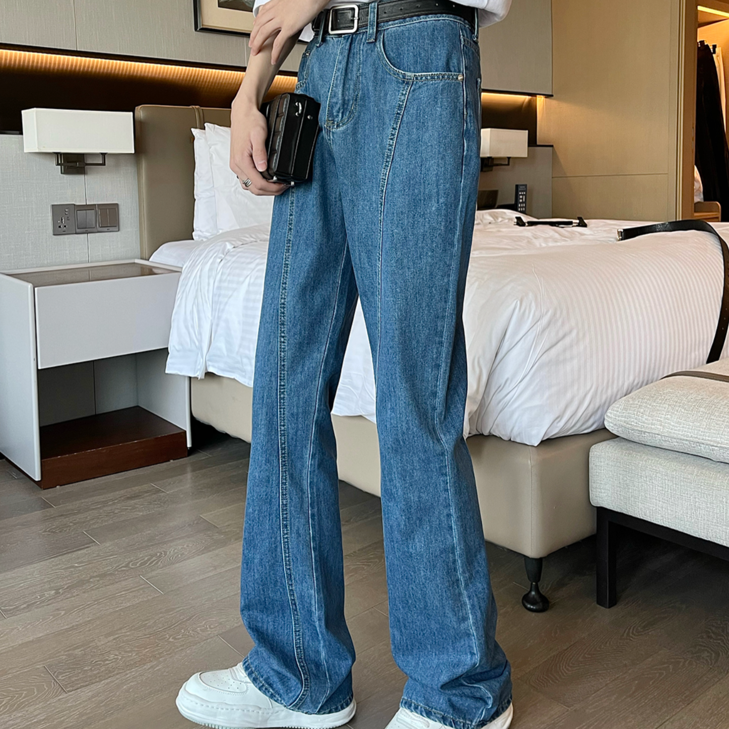 stylish line flare denim gm5251