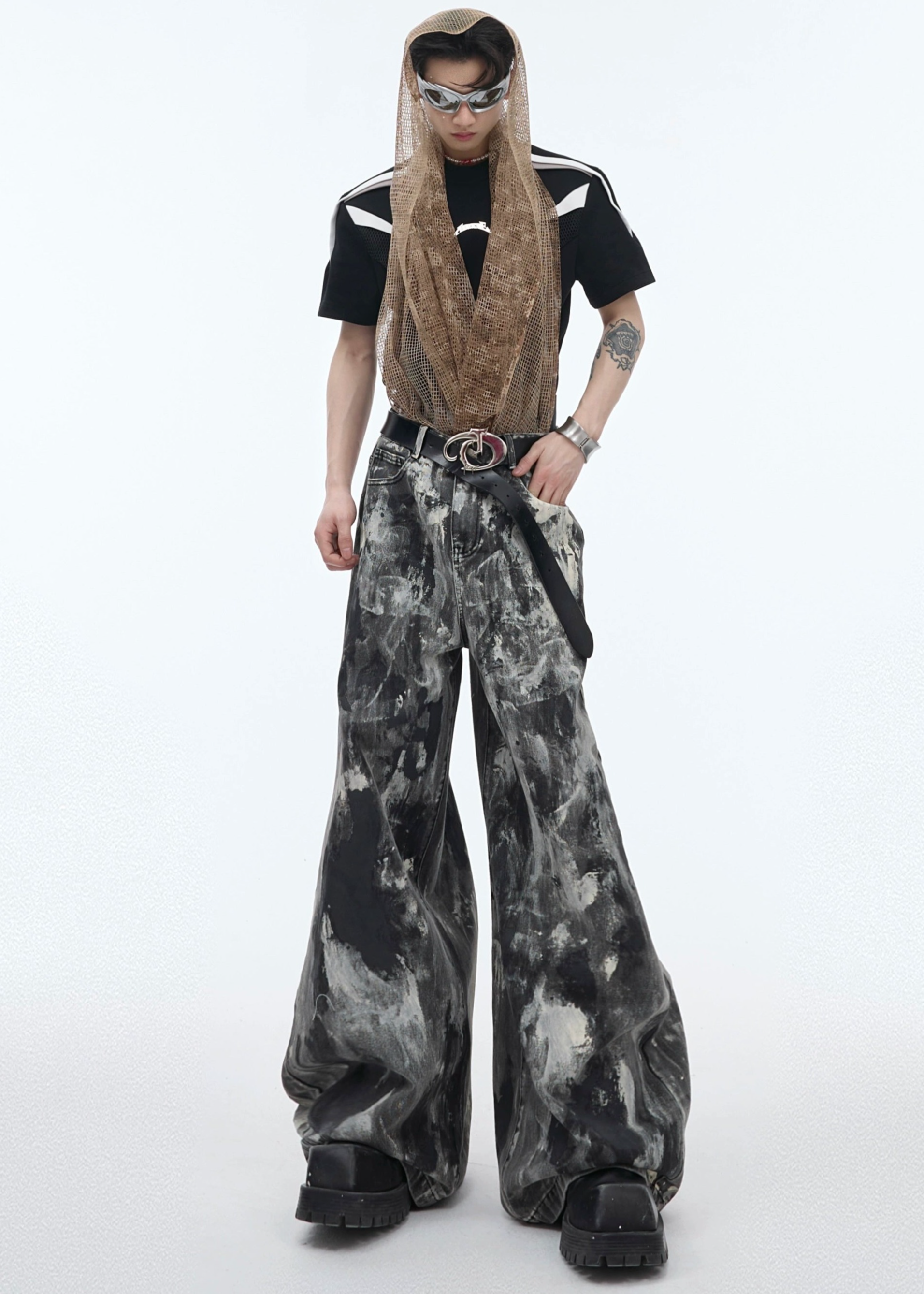 wasteland style loose denim gm15309